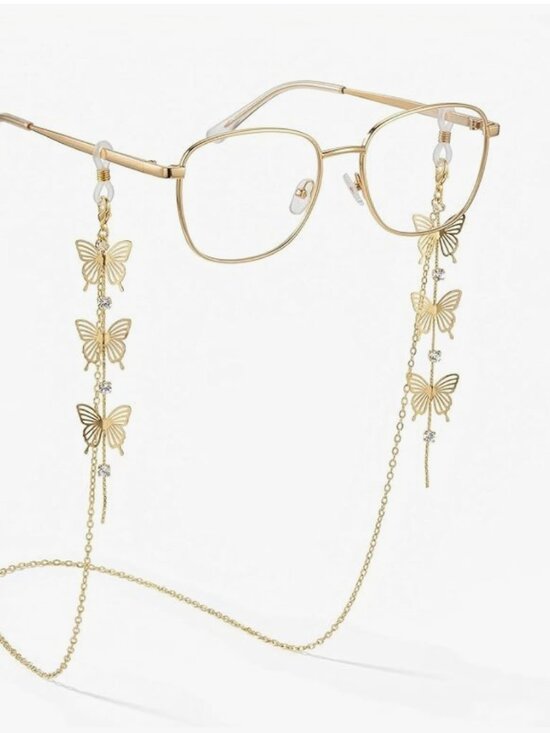 Butterfly Crystal Chain Sunglass main image 4